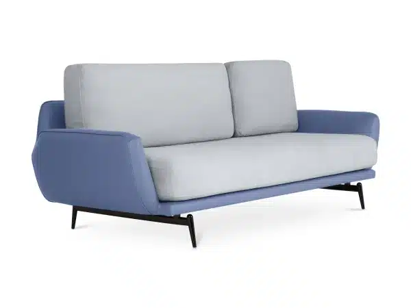 Диван Ispani трёхместный белый, голубой — изображение 2