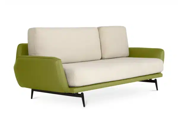 Диван Ispani трёхместный белый, зеленый — изображение 2