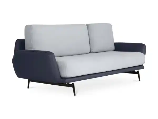 Диван Ispani трёхместный синий, светло-серый — изображение 2