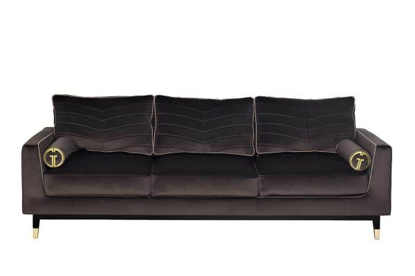 Диван Madrid Memory с кантом трехм. без мех.