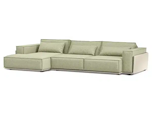 Диван угловой Asti бежевый, светло-зеленый — изображение 3