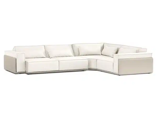 Диван угловой Asti белый, бежевый — изображение 3