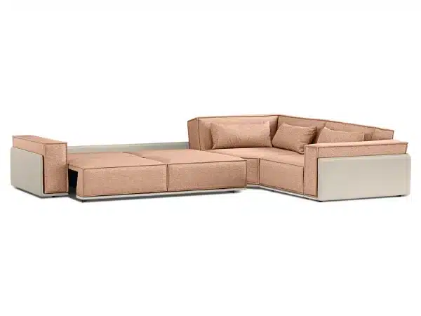 Диван угловой Asti бежевый, красный — изображение 4