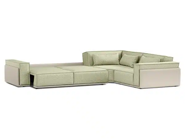 Диван угловой Asti светло-зеленый, бежевый — изображение 4