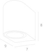 Фасадный светильник Arte Lamp COMPASS A3102AL-1WH — изображение 4