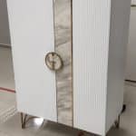 GD-CHH20207 Комод высокий Plisse белый/золото 90*50*140