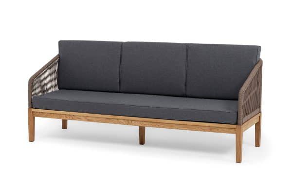 "Канны" диван 3-местный плетеный из роупа