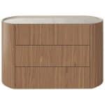 Комод Lagom 3 ящика ширина 120 см (натуральный дуб