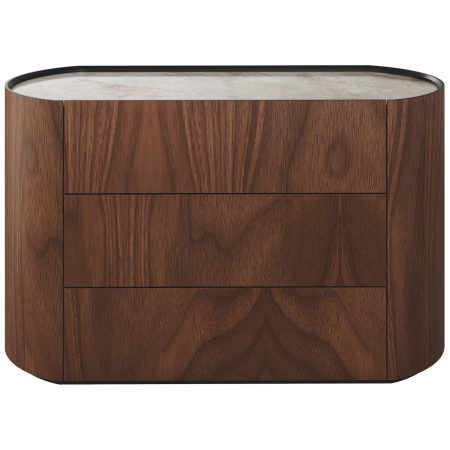 Комод Lagom 3 ящика ширина 120 см (орех