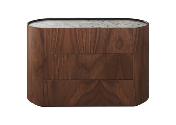 Комод Lagom 3 ящика ширина 120 см (орех