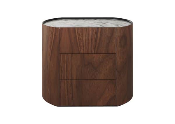 Комод Lagom 3 ящика ширина 90 см (орех