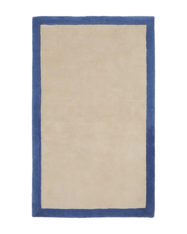 Ковер Nalim бежево-голубой 100% хлопок 90 х 150 см