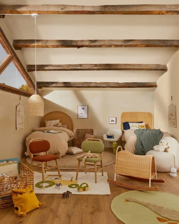 Ковер Pecky бежевый 100% хлопок с рисунком трактора 90 x 150 см — изображение 2