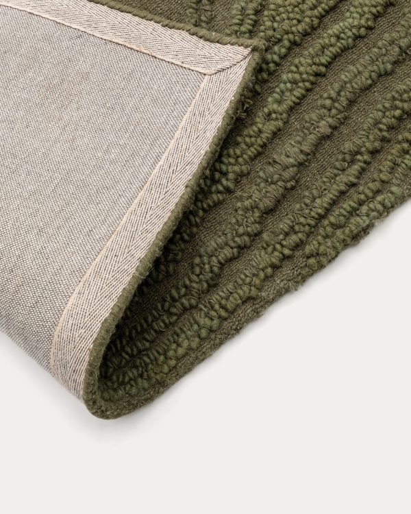 Ковер Veiza из зеленой шерсти 160 x 230 см — изображение 2