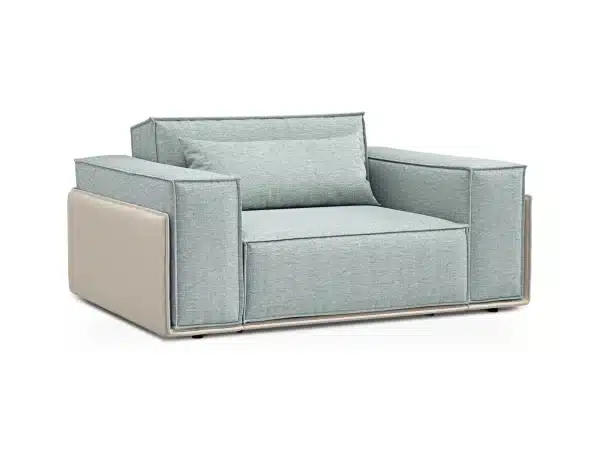 Кресло Asti бежевый, голубой — изображение 2