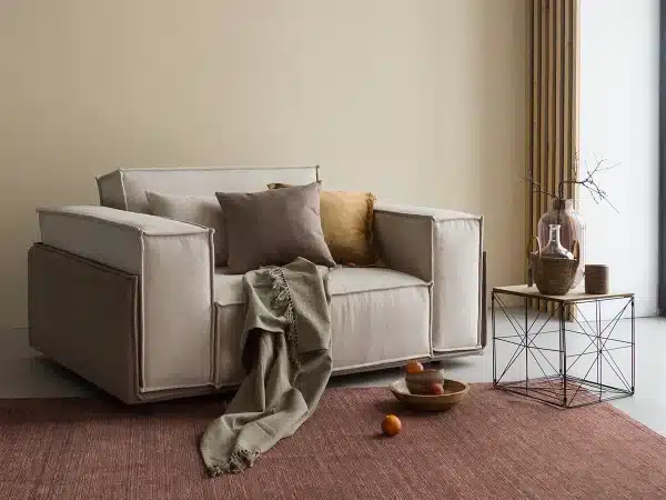 Кресло Asti бежевый, голубой — изображение 5