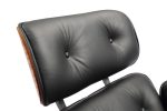 Кресло EAMES LOUNGE CHAIR и оттоманка EAMES LOUNGE CHAIR чёрные — изображение 3