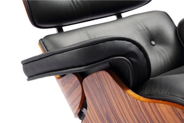 Кресло EAMES LOUNGE CHAIR и оттоманка EAMES LOUNGE CHAIR чёрные — изображение 4