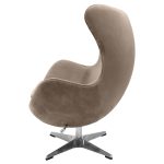 Кресло EGG STYLE CHAIR латте, искусственная замша FR 0647 — изображение 3