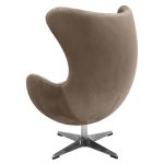 Кресло EGG STYLE CHAIR латте, искусственная замша FR 0647 — изображение 4