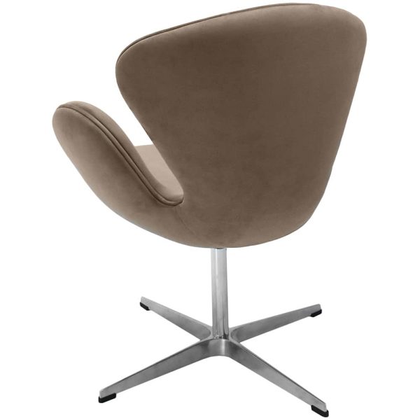 Кресло SWAN STYLE CHAIR, бежевый, искусственная замша — изображение 4