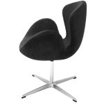 Кресло SWAN STYLE CHAIR графит, искусственная замша — изображение 3