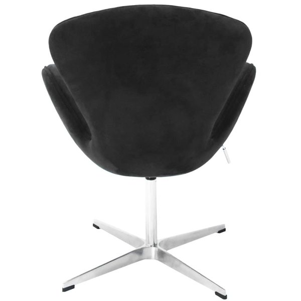 Кресло SWAN STYLE CHAIR графит, искусственная замша — изображение 4