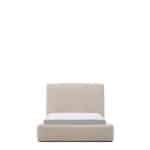 Кровать Blok бежевая со съемными чехлами под матрас 90 х 200 см