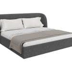 Кровать двуспальная Classic 200 см (серый