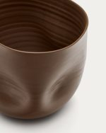 Macarelleta Темно-коричневая керамическая ваза Ø 21 см — изображение 3