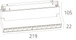 Магнитный трековый светильник Arte Lamp LINEA A4648PL-1BK — изображение 4