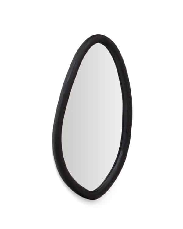 Magrit Зеркало в раме из массива мунгура с черной отделкой Ø 60 x 110 см — изображение 4