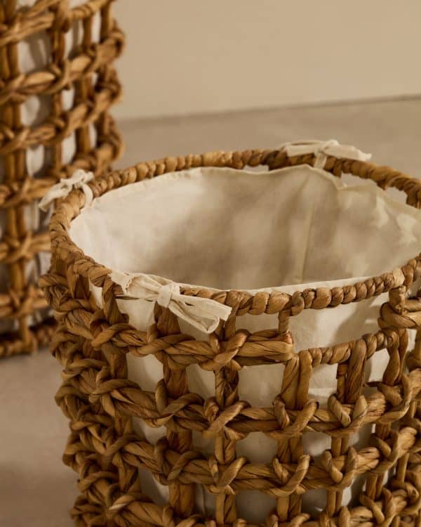Набор из 2-х корзин Dilam из натурального волокна Ø 30 см / Ø 38 см — изображение 3