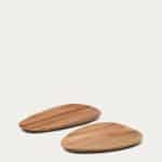 Набор из 2 сервировочных досок Nukha из древесины акации