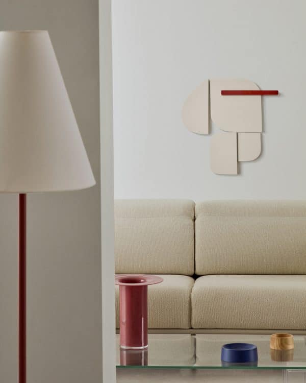 Настенная панель Danei бело-красная 50 x 30 см — изображение 2