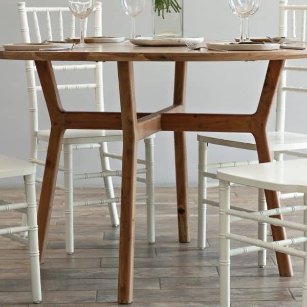 Обеденный стол из массива, БУДЖАН РАУНД, 1.2 метра — изображение 5