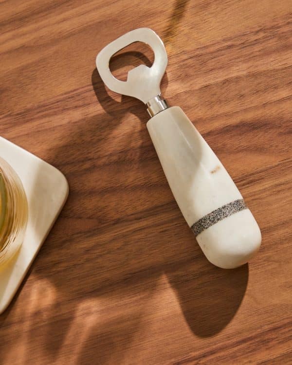 Открывалка Nira из черного и белого мрамора — изображение 2