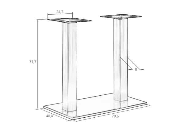 Подстолье обеденное DOBRIN DEBRA WIDE — изображение 5