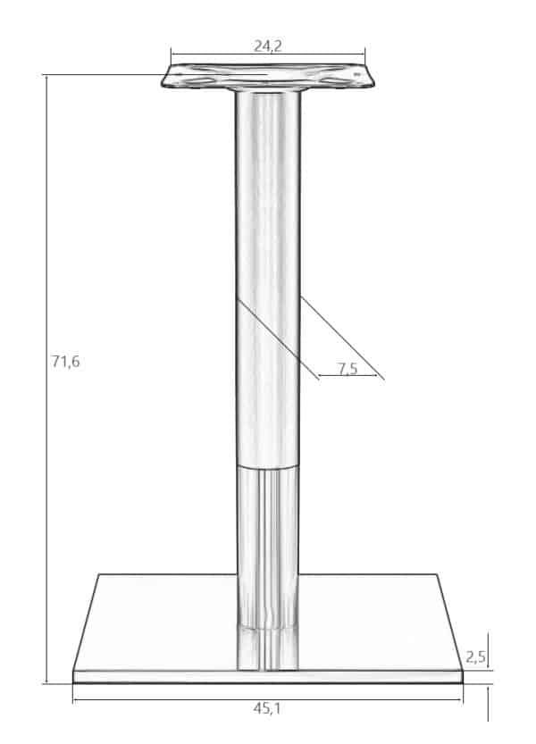 Подстолье обеденное DOBRIN VALENTINO — изображение 4