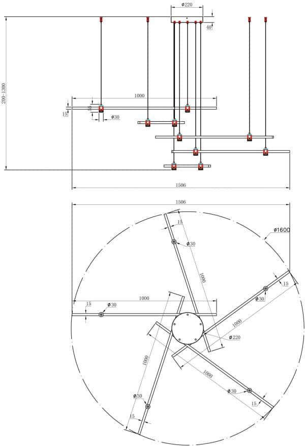 Подвесная люстра Arte Lamp ERRAI A2195SP-5BK — изображение 4