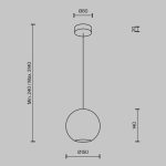 Подвесной светильник Maytoni MOD437PL-01BG — изображение 5