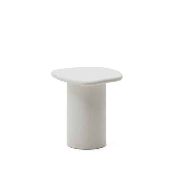 Приставной столик из белого цемента Macarella 48 x 47 см — изображение 4
