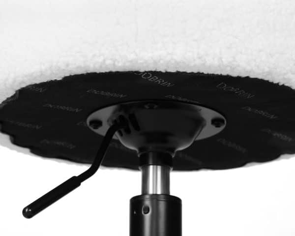 Пуф DOBRIN DANNY BLACK, белый букле (13) — изображение 3