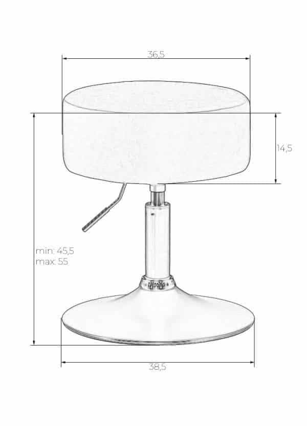 Пуф DOBRIN DANNY BLACK, белый букле (13) — изображение 4