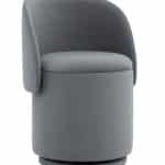 Пуф-трансформер Таунсвилл вращающийся с ящиком велюр серый