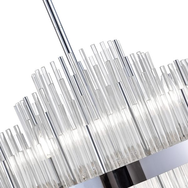 SL1634.103.09 Люстра потолочная ST-Luce Хром/Прозрачный E14 9*60W RENS — изображение 5