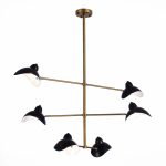 SL1801.303.06 Люстра потолочная ST-Luce Античная бронза/Черный E14 6*60W MINNE — изображение 3