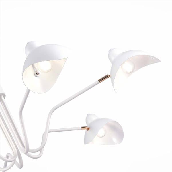 SL1801.513.06 Люстра потолочная ST-Luce Белый/Белый E14 6*60W MINNE — изображение 5