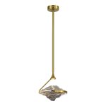 SL6115.303.01 Светильник потолочный ST-Luce Латунь/Дымчато-Серый LED 1*19W 3000K AMARA