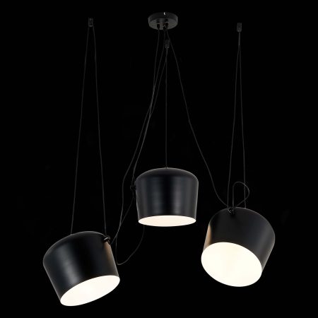 SLE120643-03.1 Светильник подвесной Черный/Черный E27 3*40W TRIESTE